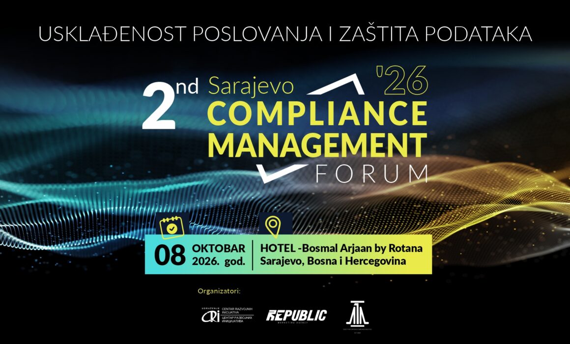 Otvorene prijave za 2nd Sarajevo Compliance Management Forum